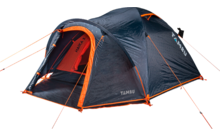 Tambu Haika Kuppelzelt für 3 Personen aus recyceltem Polyester 2.000 mm Wassersäule