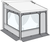 Fiamma Caravanstore ZIP XL Vorzelterweiterung f&uuml;r Sackmarkise 280 cm