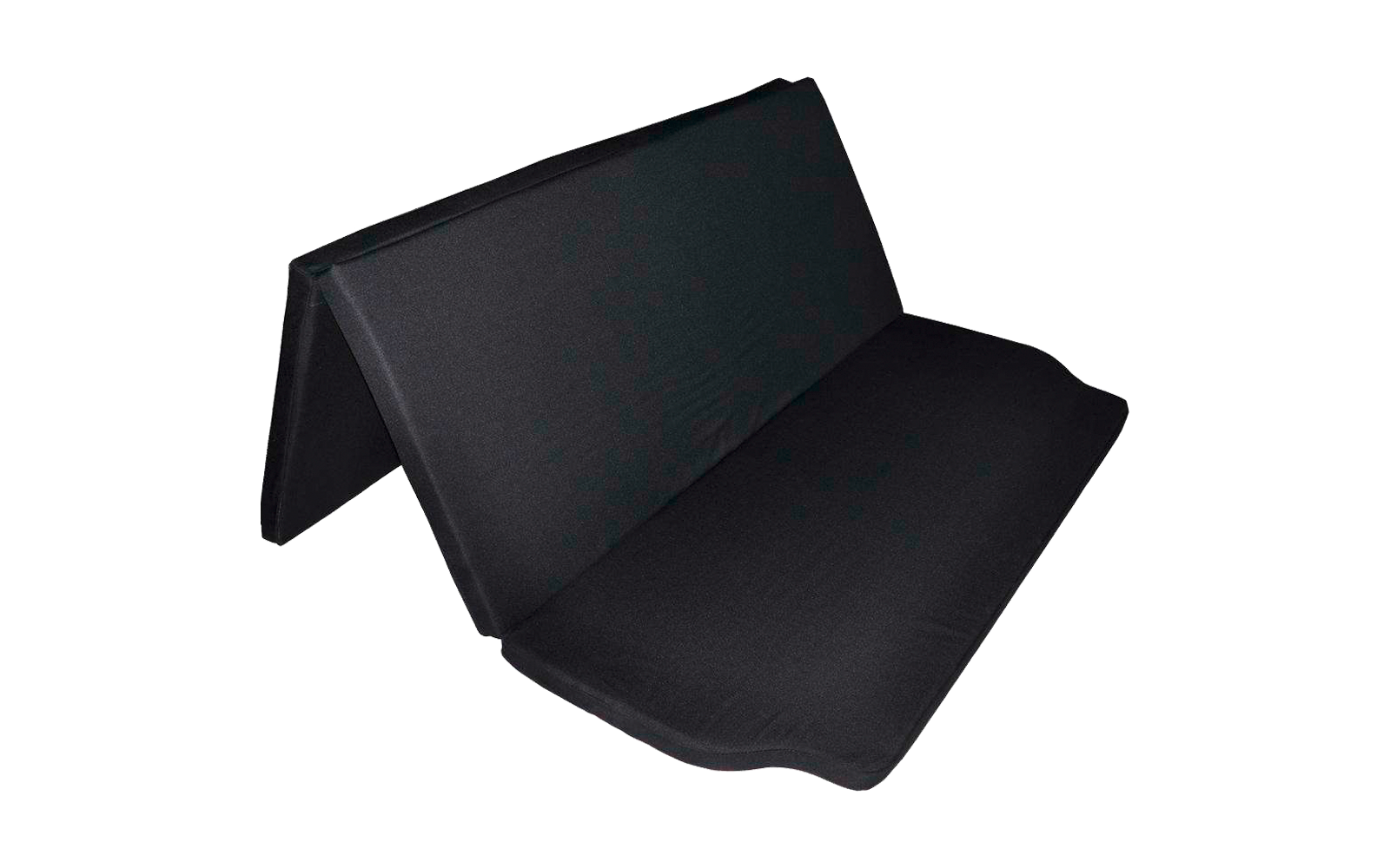 Opened black foldable seat cushion