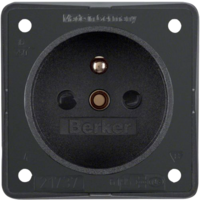 Berker Steckdose Frankreich - anthrazit matt
