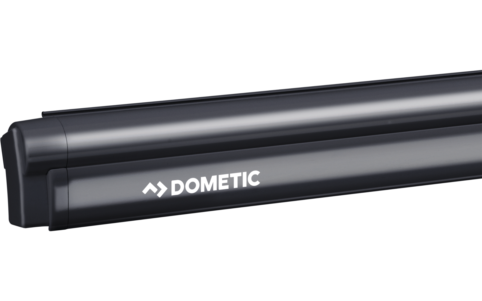 Dispositivo alargado negro con logo de Dometic