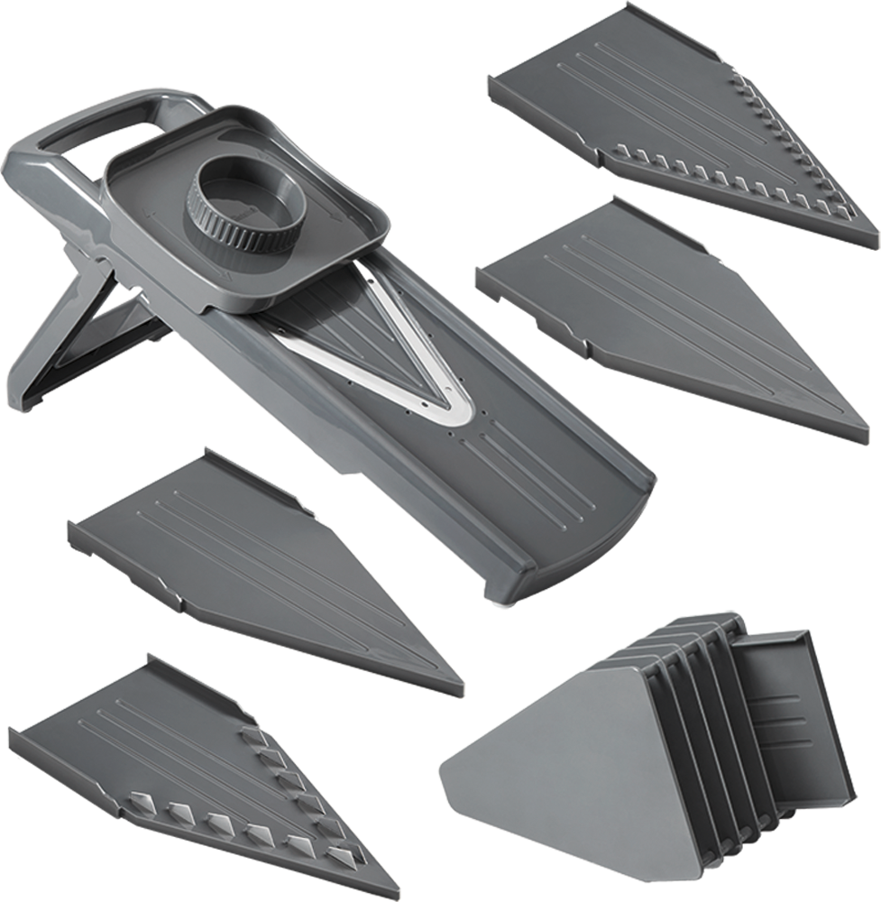 Râpe Multifonction Metaltex SLICE SIX - 6 épaisseurs De Coupe Réglables (1 à 6 Mm) - Base Antidérapante - 8