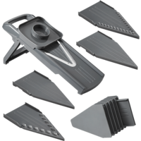Metaltex Slice-V Universalreibe mit 5 auswechselbare Eins&auml;tze