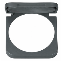 Inprojal system 10.000 hinged lid spring supported for socket slate gray