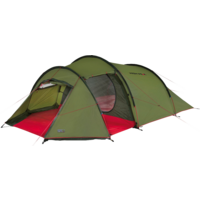 High Peak Falcon 4-persoons tunneltent met luifel donkergroen