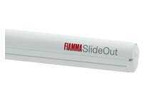Fiamma Slide Out 170 Markise für mobile Fahrzeugwände Tuchfarbe Royal Grey Gehäusefarbe Polar White 170 cm