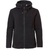 Schwarze Kapuzenjacke mit Reißverschluss
