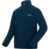 Dunkelblauer Pullover mit halbem Reißverschluss und langem Arm