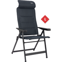 Crespo AP/240-ADC-86 campingstoel met 7-voudig verstelbare rugleuning / verstelbare hoofdsteun grijs