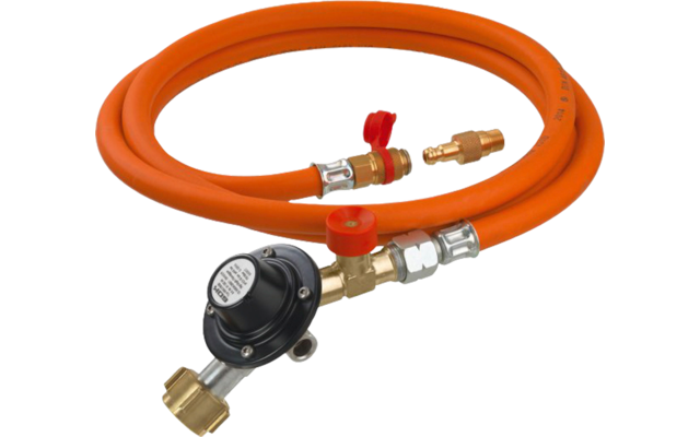 Regolatore di pressione del gas GOK con tubo flessibile e transizione CH