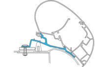 Dometic dakluifel adapter PerfectRoof Adapter 022 voor Renault Master / Opel Movano (1997 - 2010)