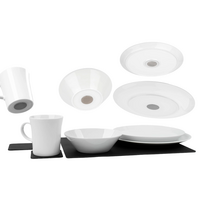 Silwy magnetisch porseleinen servies 11-delig voor 2 personen classic