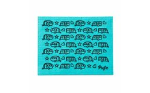 351388 - Pufz Schwedisches Spültuch mit Wohnwagenmotiv 17 x 20 cm