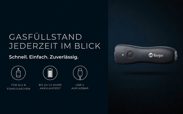 Produktbild Berger FillSense Gascontrol F&uuml;llstandsmesser f&uuml;r Alu- und Stahl-Gasflaschen 1