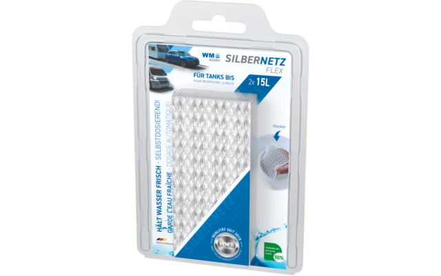 Blisterverpackung mit Silbernetz Flex Luftfilter für Tanks bis 15 Liter