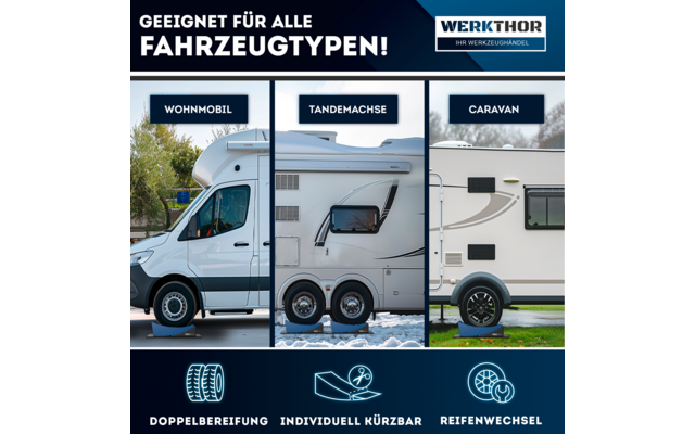 Produktbild Werkthor Auffahrkeile bis zu 13,5 Tonnen inklusive Transporttasche Gr&ouml;&szlig;e  1