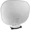 White satellite dish on white background