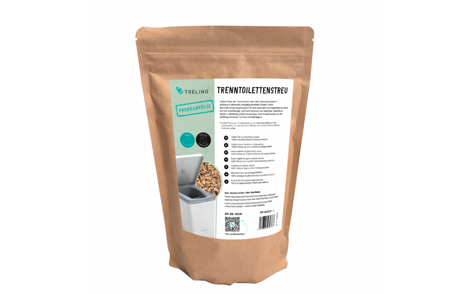 Immagine del prodotto Trelino Evo L Trenntoilette inkl. Holy Shine Bio Active 100 ml / Liquid Fresh 100 ml / Trenntoilettenstreu 1,2 Liter 1