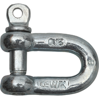 SWG shackle galvanized for secure rope and chain connection for up to 250 kg / 8 mm