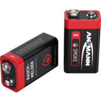 Ansmann Alkaline E Block Rauchmelder Batterie 9V 2 Stück
