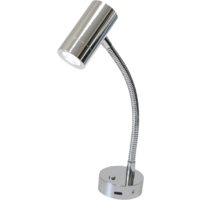 Frilight Aufbauspot Licht Mini Tube D4 Flex mit USB-C Ladeanschluss verchromt