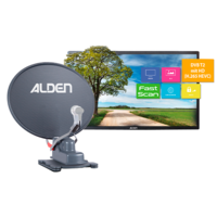 Impianto satellitare completamente automatico Alden Onelight HD Platinium, incluso TV LED Ultrawide 19 pollici