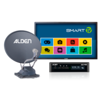 Alden Onelight EVO 60 Satellitenanlage Platinium inkl. Smartwide LED TV 19 Zoll