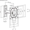 Immagine piccola del prodotto Berger supporto a parete per TV full-motion da 23 a 43 pollici 1