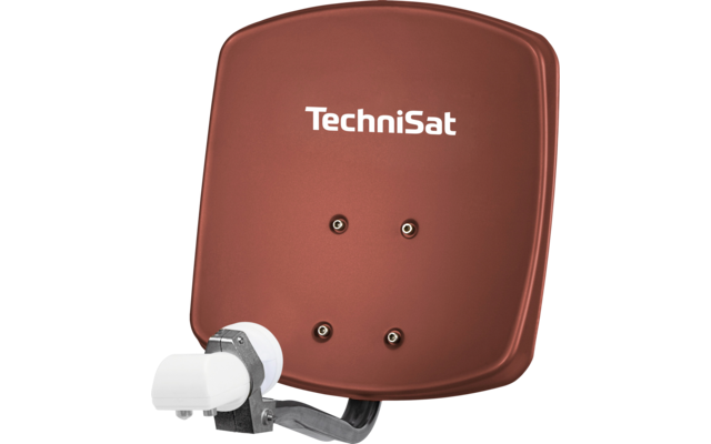 TechniSat Digidish 33 Antenne satellite numérique avec Universal Twin LNB 33 cm rouge