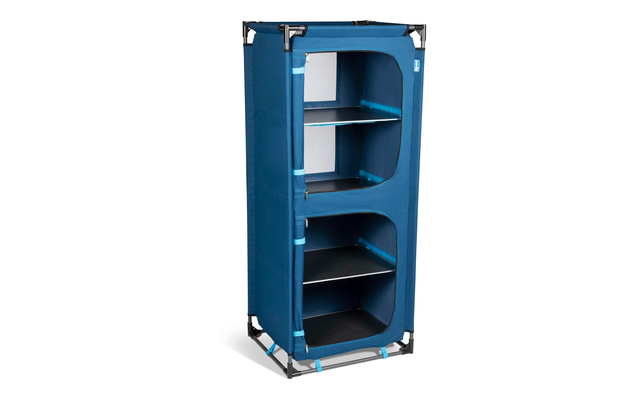 Armario de camping Kampa Susie con 4 compartimentos 59 × 48 × 140 cm azul