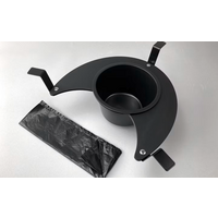 Flexaport scheidingswc-inlegset geschikt voor Tecma Silence Plus 2G zwart/mat acryl met 50 zakjes geurdicht incl. foliesealer 15 cm