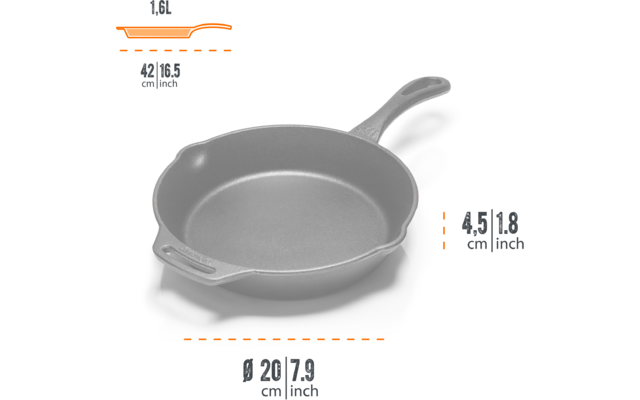 Imagen del producto Sart&eacute;n de hierro fundido con mango Petromax 1