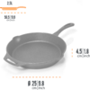 Pequeña imagen del producto Sart&eacute;n de hierro fundido con mango Petromax 1