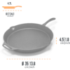 Pequeña imagen del producto Sart&eacute;n de hierro fundido con mango Petromax 1