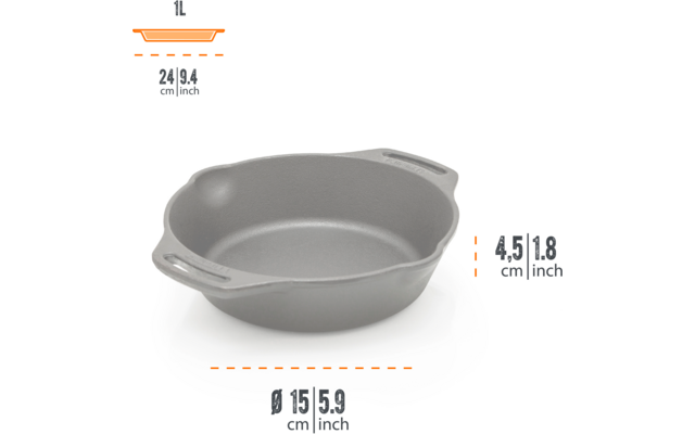 Imagen del producto Sart&eacute;n de hierro fundido con dos asas Petromax 1