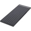 Schwarzes Solarpanel mit mehreren silbernen Linien