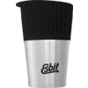 Silberner und schwarzer Thermobecher mit Esbit-Logo