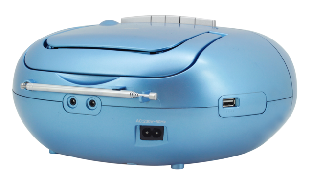 Soundmaster SCD7800BL Boombox DAB+ con CD / MP3 / USB y reproducción de casetes Azul
