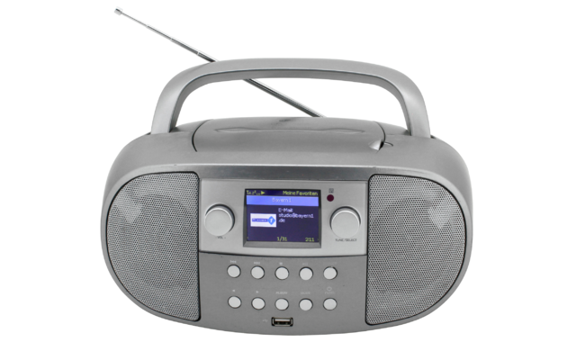 Sounmaster SCD7600TI Boombox mit Internet- / DAB- / UKW-Radio / CD / USB und Bluetooth