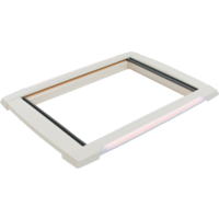 Cadre intérieur double plissé pour lanterneau 70 x 50 cm avec LED VisionStar MPK