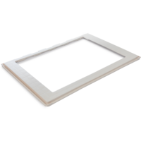 MPK Adapterrahmen für Dachhauben Ducato, Boxer, Jumper cremeweiß 700 x 500 mm Fronteinbau