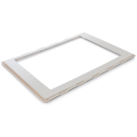 MPK Adapterrahmen für Dachhauben Ducato, Boxer, Jumper cremeweiß 700 x 500 mm Heckeinbau