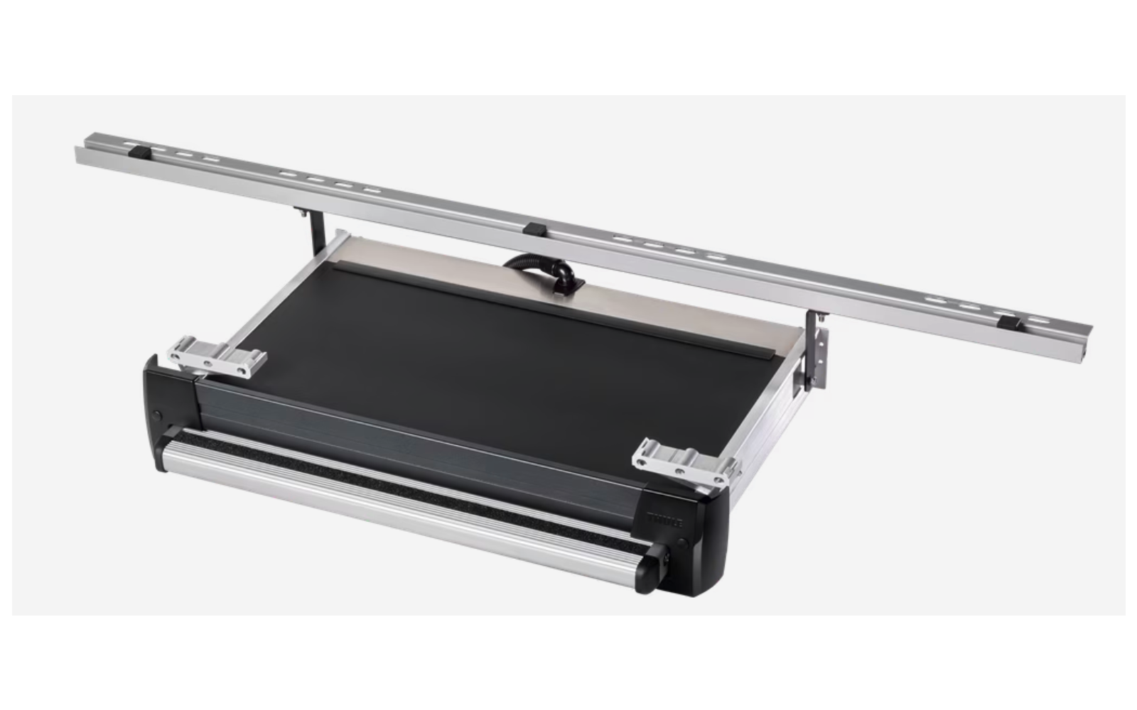 Aufklappbarer universeller Laptopständer aus Metall mit Belüftungsschlitzen