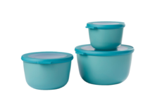 Mepal Cirqula multi bowl set rond 3 stuks 500 / 1000 / 2000 ml nordic green