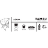 Kleine productafbeelding Tambu Asana opvouwbare campingstoel van gerecycled polyester tot 120 kg 1