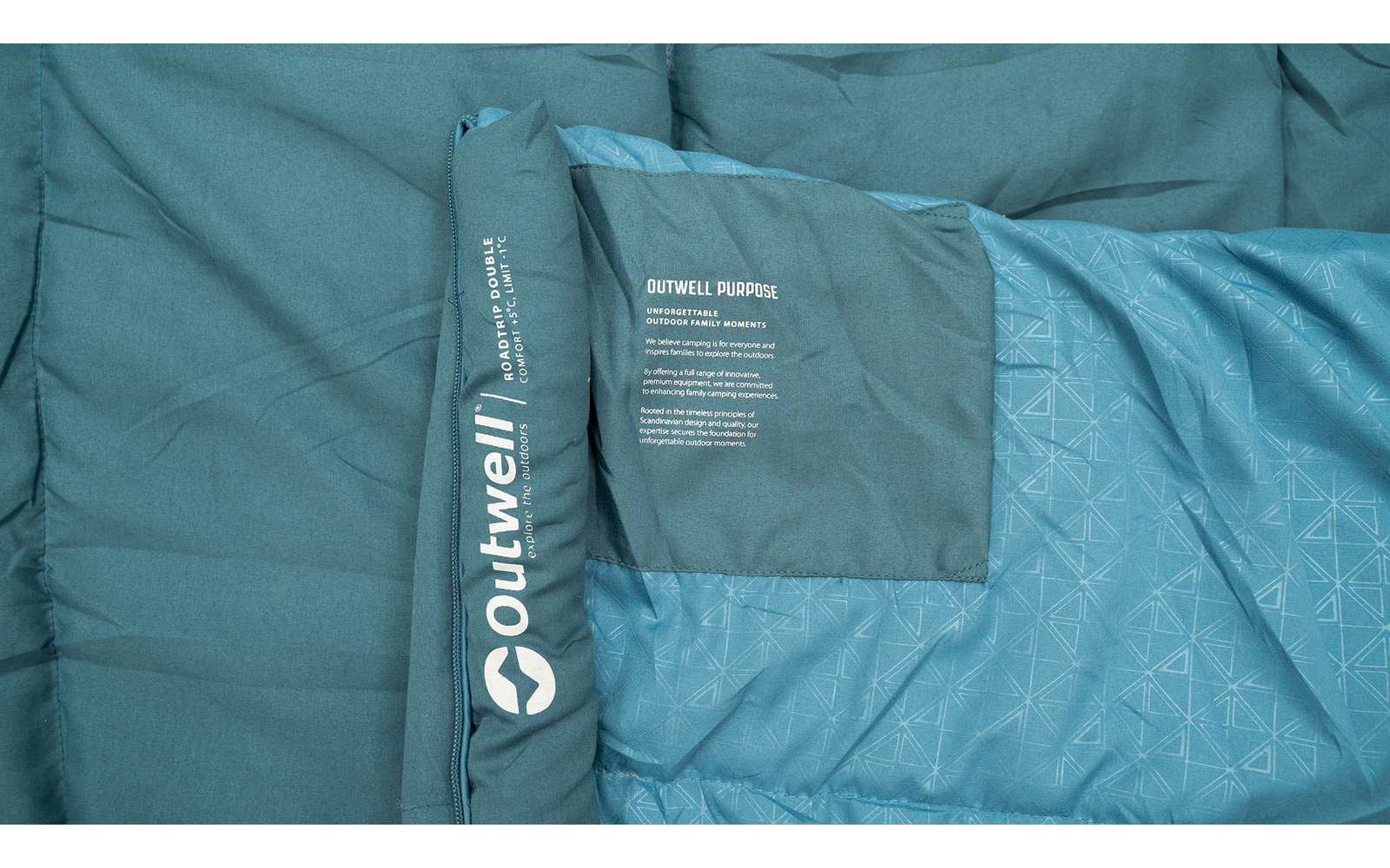 Produktbild Outwell Roadtrip Double Schlafsack 2 Personen 225 x 150 cm gr&uuml;n 1