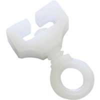 GARDINIA Dispositivo di bloccaggio a T accessori per binario per tende bianco 6 pezzi