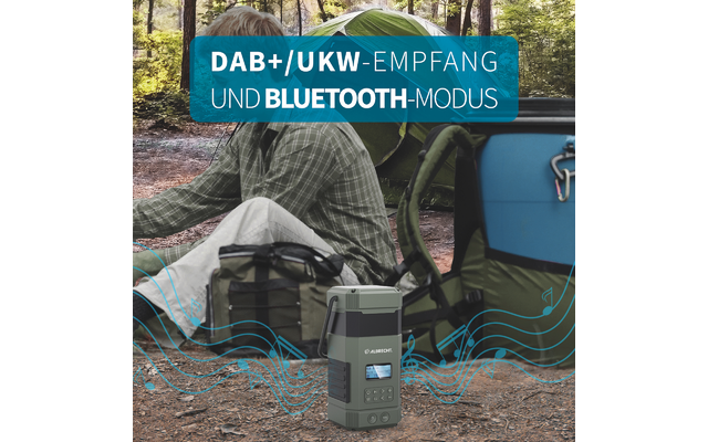 Albrecht DR 114 DAB+ Radio d'urgence en plein air avec lampe de camping