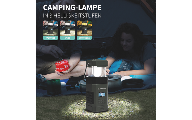 Albrecht DR 114 DAB+ Emergency Outdoor Radio met Camping Lamp