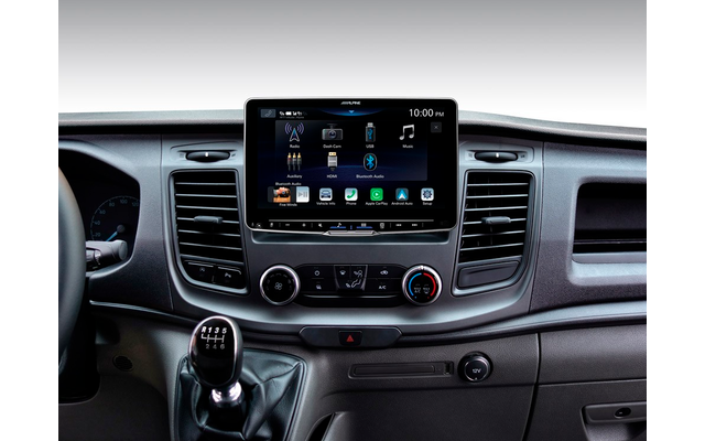 Alpine Autoradio iLX-F905D mit 9-Zoll Touchscreen, DAB+, 1-DIN-Einbaugehäuse, Apple CarPlay Wireless und Android Auto Unterstützung für Ford Transit (ab Modelljahr 2018)